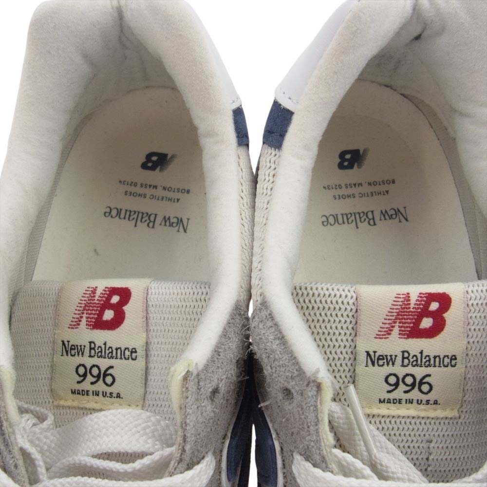 NEW BALANCE ニューバランス U996TE USA製 996 スエード メッシュ スニーカー グレー系 27cm【中古】