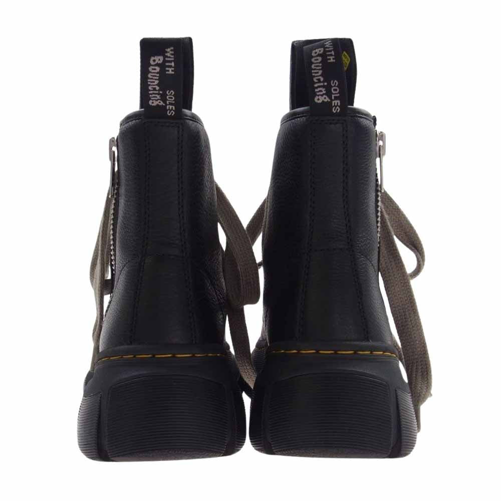 Rick Owens リックオウエンス DM01D7810 × DR. MARTENS ドクターマーチン 1460 DMXL JUMBO LACE BOOTS ジャンボ レース ブーツ ブラック系 UK8【美品】【中古】