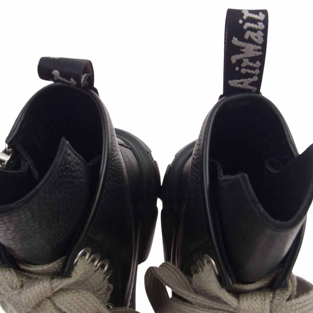 Rick Owens リックオウエンス DM01D7810 × DR. MARTENS ドクターマーチン 1460 DMXL JUMBO LACE BOOTS ジャンボ レース ブーツ ブラック系 UK8【美品】【中古】