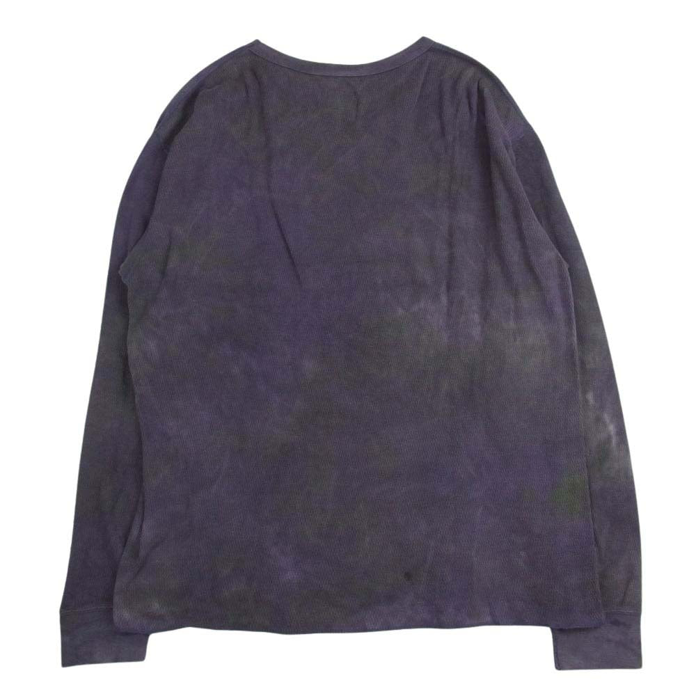 Needles ニードルス J0540 L/S Crew Neck Tee Cotton Thermal クルーネック コットン サーマル カットソー パープル系 M【中古】