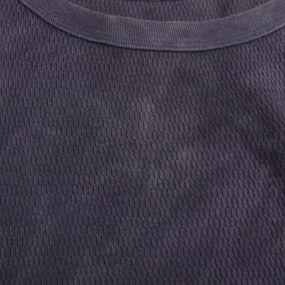 Needles ニードルス J0540 L/S Crew Neck Tee Cotton Thermal クルーネック コットン サーマル カットソー パープル系 M【中古】