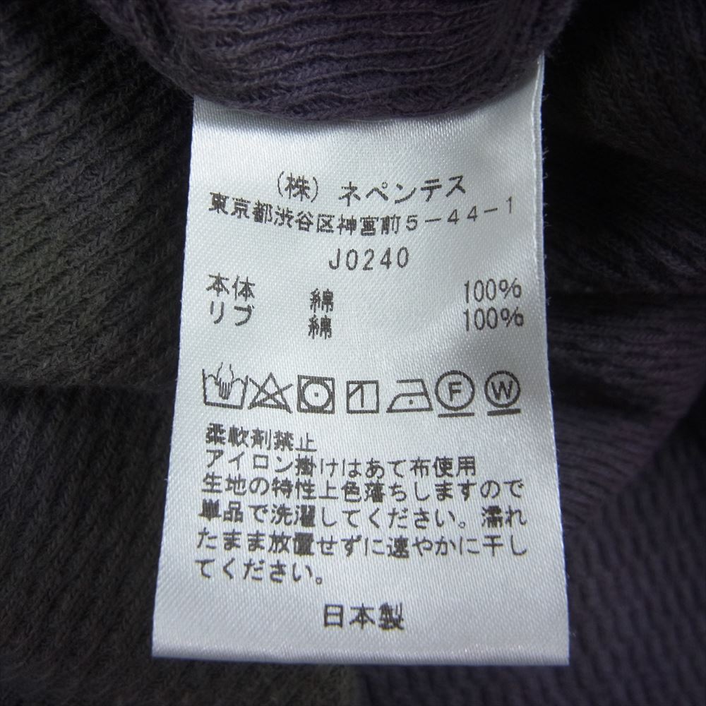 Needles ニードルス J0540 L/S Crew Neck Tee Cotton Thermal クルーネック コットン サーマル カットソー パープル系 M【中古】