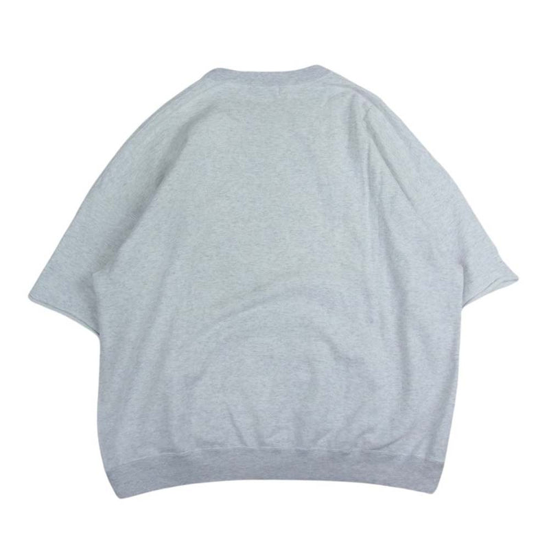 ユニバーサルプロダクツ YAAH H/S SWEAT オーバーサイズ 半袖 スウェット Tシャツ グレー系 3【美品】【中古】