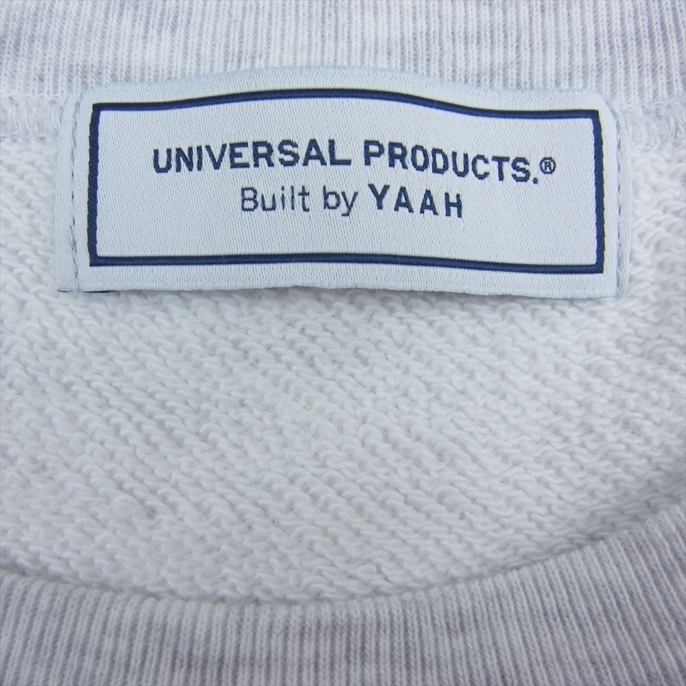 ユニバーサルプロダクツ YAAH H/S SWEAT オーバーサイズ 半袖 スウェット Tシャツ グレー系 3【美品】【中古】
