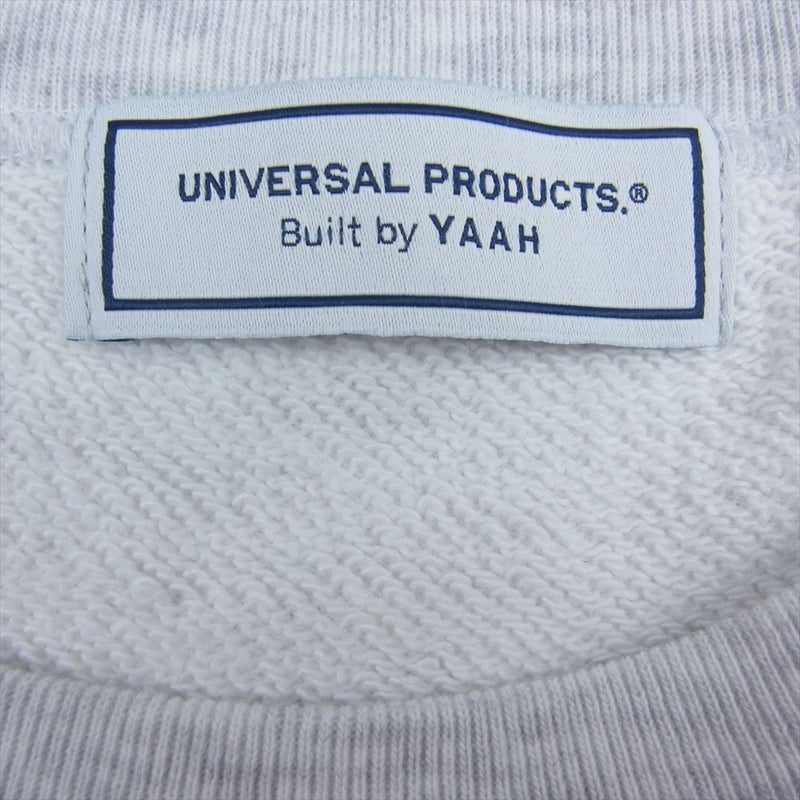 ユニバーサルプロダクツ YAAH H/S SWEAT オーバーサイズ 半袖 スウェット Tシャツ グレー系 3【美品】【中古】