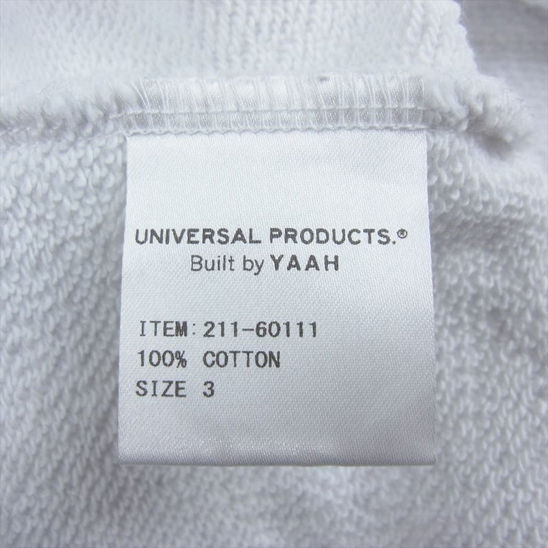 ユニバーサルプロダクツ YAAH H/S SWEAT オーバーサイズ 半袖 スウェット Tシャツ グレー系 3【美品】【中古】