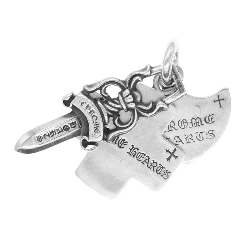 CHROME HEARTS クロムハーツ（原本無） 3TRINKETS 3トリンケッツ ネックレストップ ペンダント トップ シルバー系【中古】