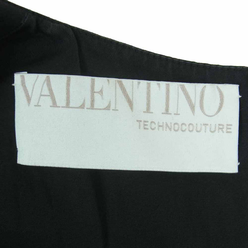 VALENTINO ヴァレンティノ リボン ノースリーブ ドレス ワンピース イタリア製 ブラック系 38【中古】