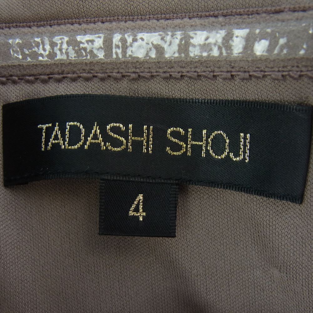 タダシ ショージ ウエストライン レース フレア ドレス ワンピース 4【中古】