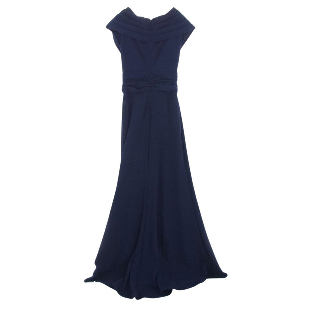 タダシ ショージ HARUMI PEEKABOO PAILLETTE GOWN ピーカブー パーティ ロング ドレス ワンピース ネイビー系 XXS【中古】
