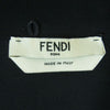FENDI フェンディ FDA886 ワイドカラー バイカラー シャツ ワンピース イタリア製 ブラック系 38【中古】