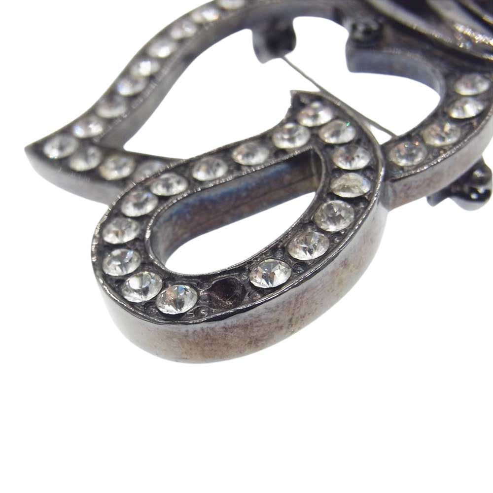 NUMBER(N)INE ナンバーナイン × Jam home made ジャム ホーム メイド ハート 涙 ブローチ ブラック系【中古】