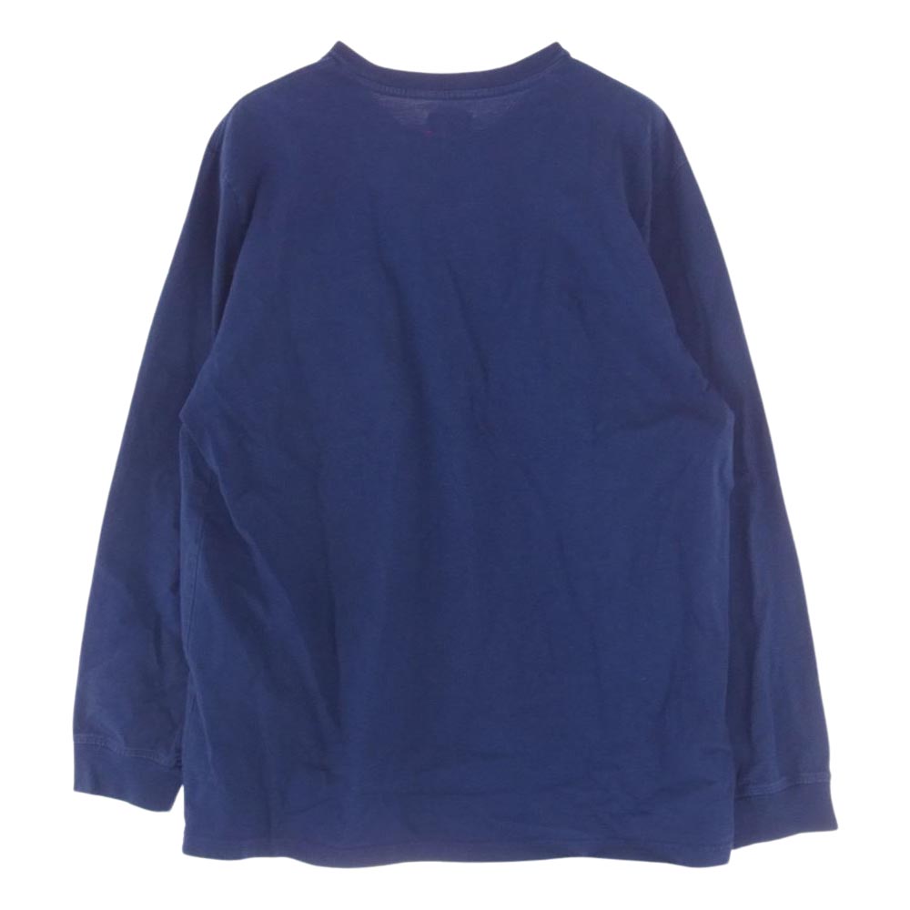 Supreme シュプリーム 21SS Vampire Boy L/S Tee ヴァンパイア ボーイ 刺繍 ポケット 長袖 Tシャツ ブルー系 XL【中古】
