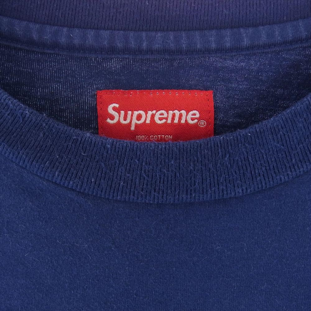 Supreme シュプリーム 21SS Vampire Boy L/S Tee ヴァンパイア ボーイ 刺繍 ポケット 長袖 Tシャツ ブルー系 XL【中古】