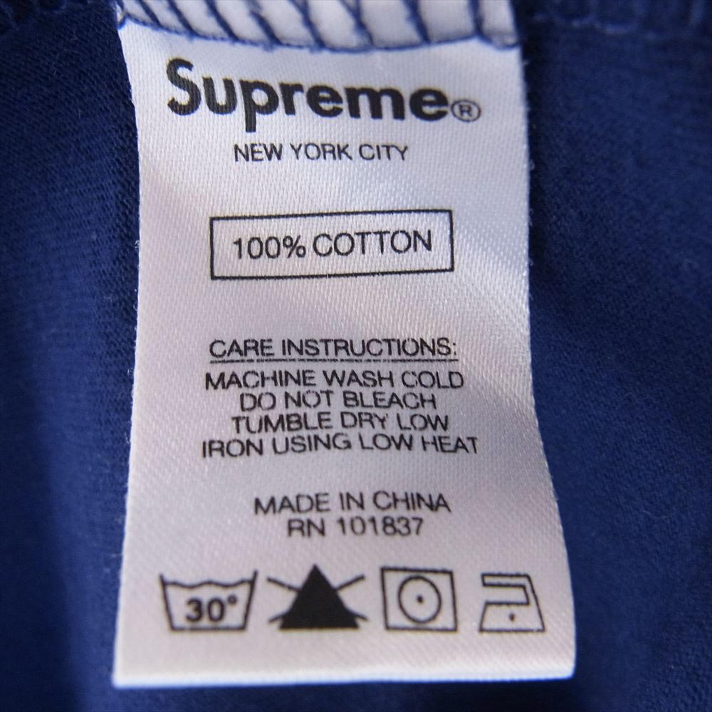 Supreme シュプリーム 21SS Vampire Boy L/S Tee ヴァンパイア ボーイ 刺繍 ポケット 長袖 Tシャツ ブルー系 XL【中古】