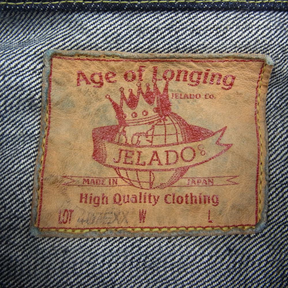 JELADO ジェラード 407EXX Age of Longing Black Tag 1ST TYPE デニム ジャケット インディゴブルー系 XL【新古品】【未使用】【中古】