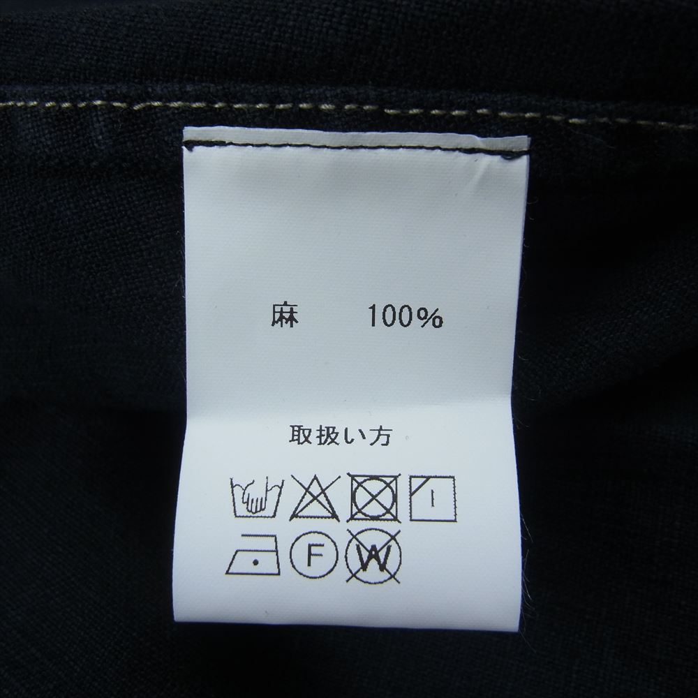 ザトゥーモンキーズ TM01443 JELADO ジェラード Linen Atelier Coat リネン アトリエ コート ブラックインディゴ系 XL【新古品】【未使用】【中古】
