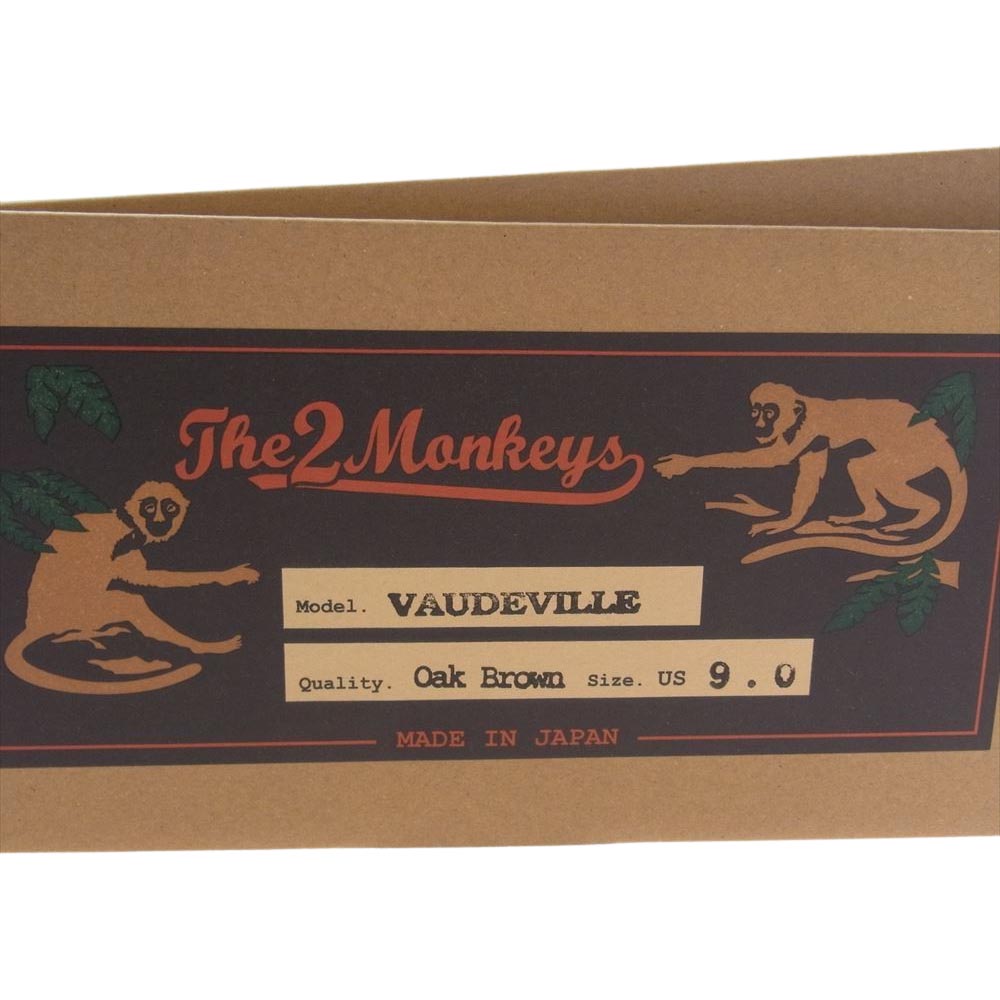 ザトゥーモンキーズ JELADO ジェラード VAUDEVILLE ヴォードビル 馬革 ホースレザー ワークブーツ 革靴 ダークブラウン系 US9【新古品】【未使用】【中古】