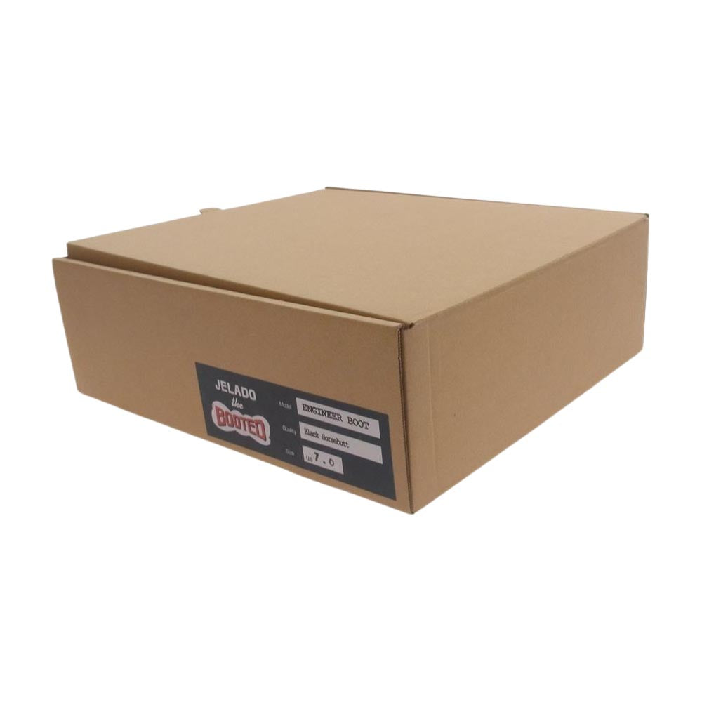 JELADO ジェラード JB94901  the BOOTED ENGINEER BOOT エンジニアブーツ BLACK 黒 茶芯  ブラック系 US7【新古品】【未使用】【中古】
