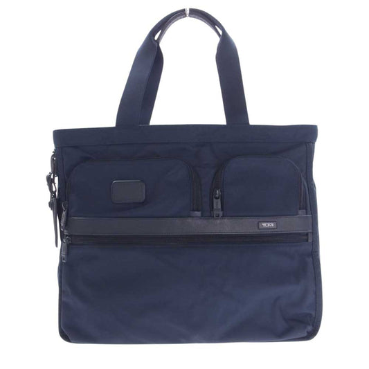 TUMI トゥミ 26139NVS3E SHIPS 別注 ALPHA 2 エクスパンダブル ビジネスバック トートバック ネイビー系【中古】