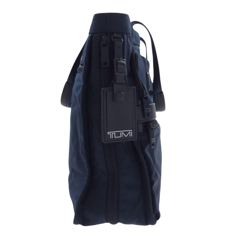 TUMI トゥミ 26139NVS3E SHIPS 別注 ALPHA 2 エクスパンダブル ビジネスバック トートバック ネイビー系【中古】