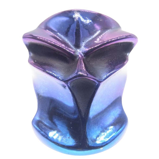 STARLIN GEAR スターリンギア ギャランティ付属 パンチャー ステルス ブレイド リング wチタン リング 指輪 パープル系 ブルー系 24号【中古】