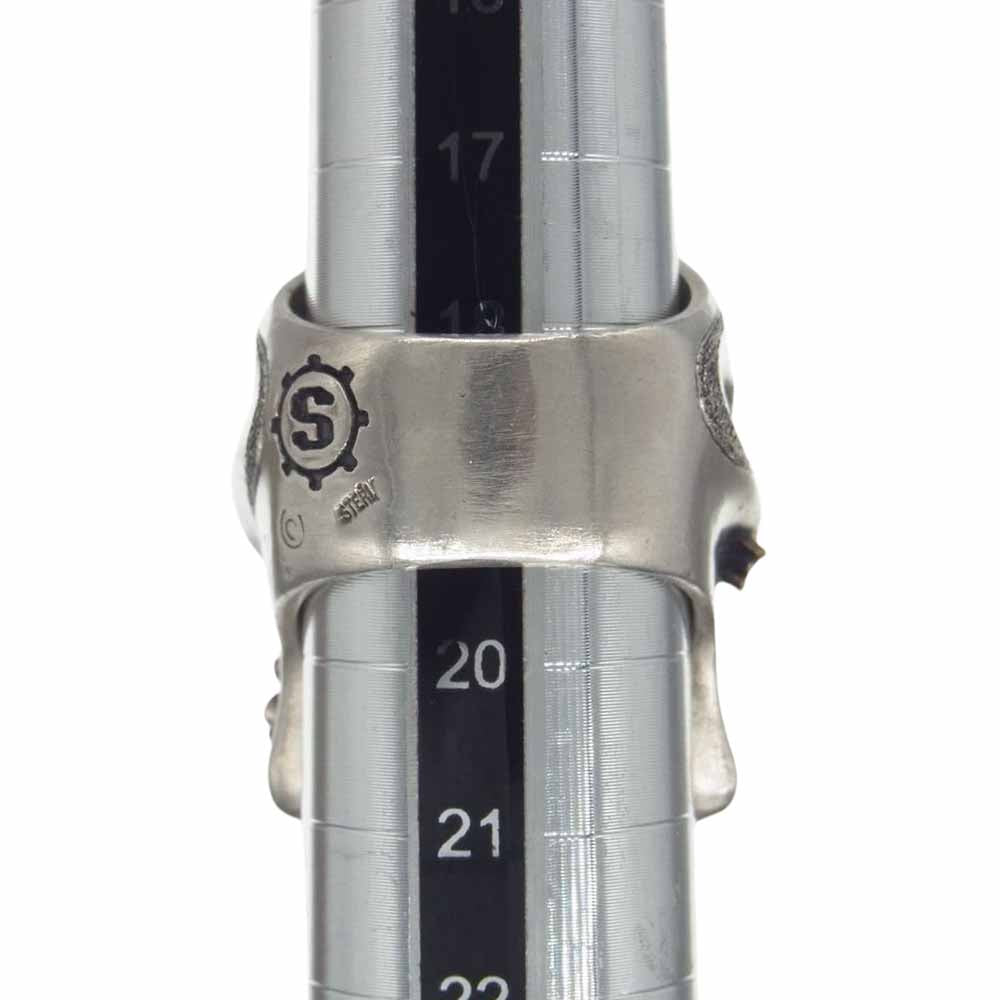 STARLIN GEAR スターリンギア ギャランティ付属 パンチャーステルスリングシルバー925 wハンドウィンドテクスチャー コパーチェリーブロッサム リング 指輪 シルバー系 19号【中古】