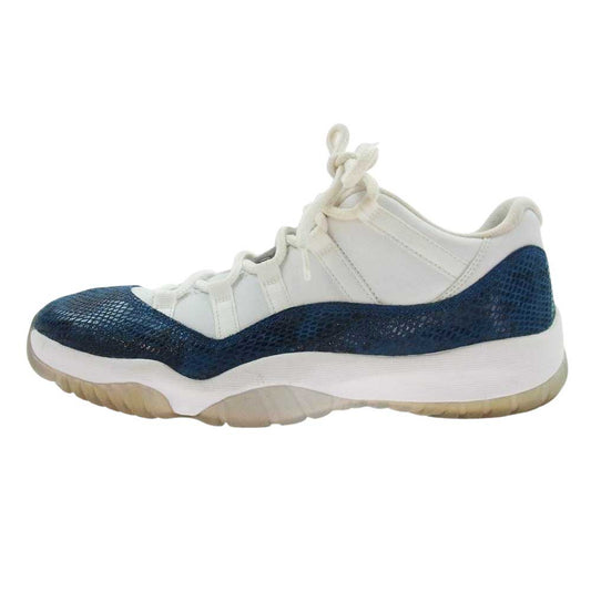NIKE ナイキ CD6846-102  AIR JORDAN 11 RETRO LOW LE  エア ジョーダン 11 レトロ ロー ローカットスニーカー ネイビー系 ホワイト系 28【中古】
