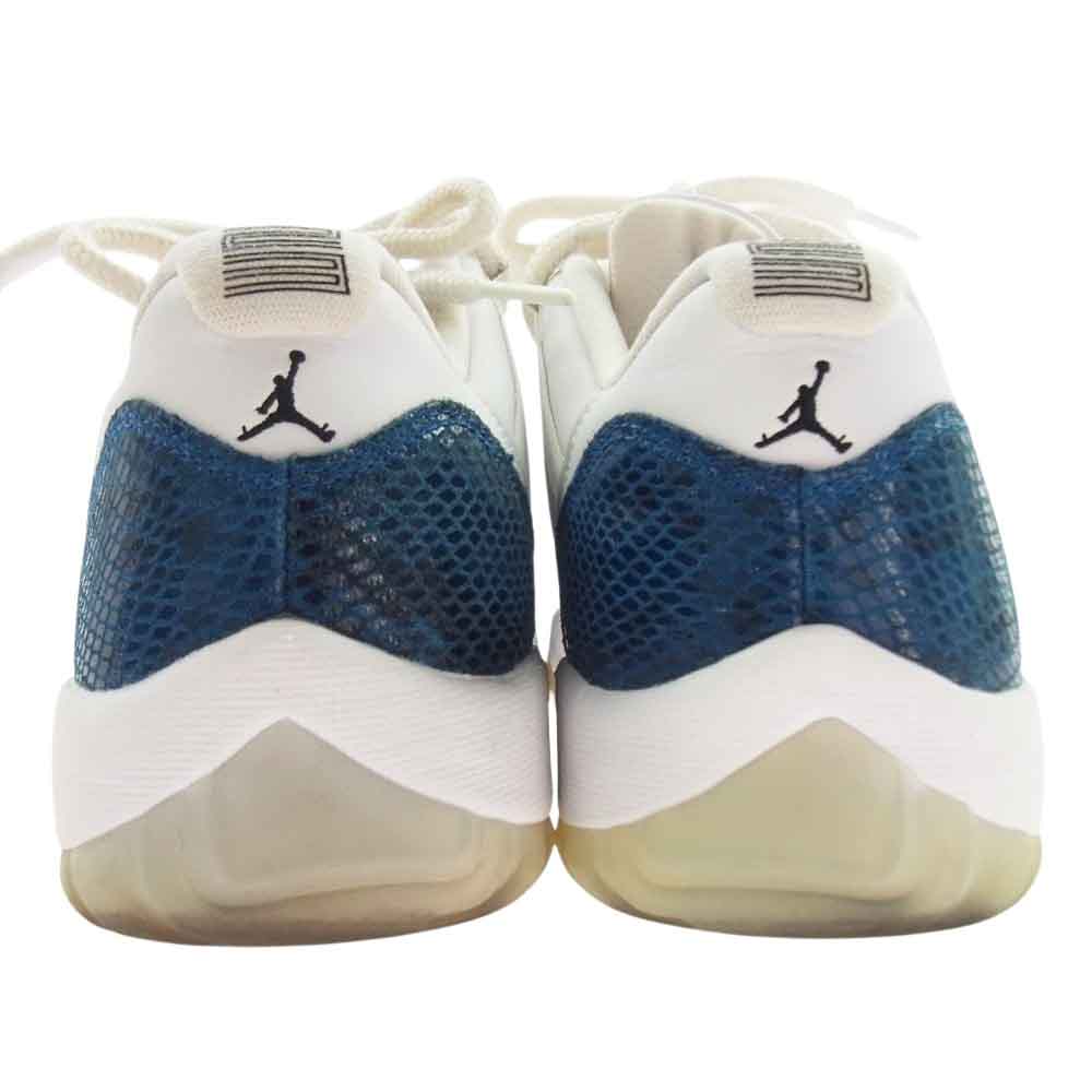 NIKE ナイキ CD6846-102  AIR JORDAN 11 RETRO LOW LE  エア ジョーダン 11 レトロ ロー ローカットスニーカー ネイビー系 ホワイト系 28【中古】