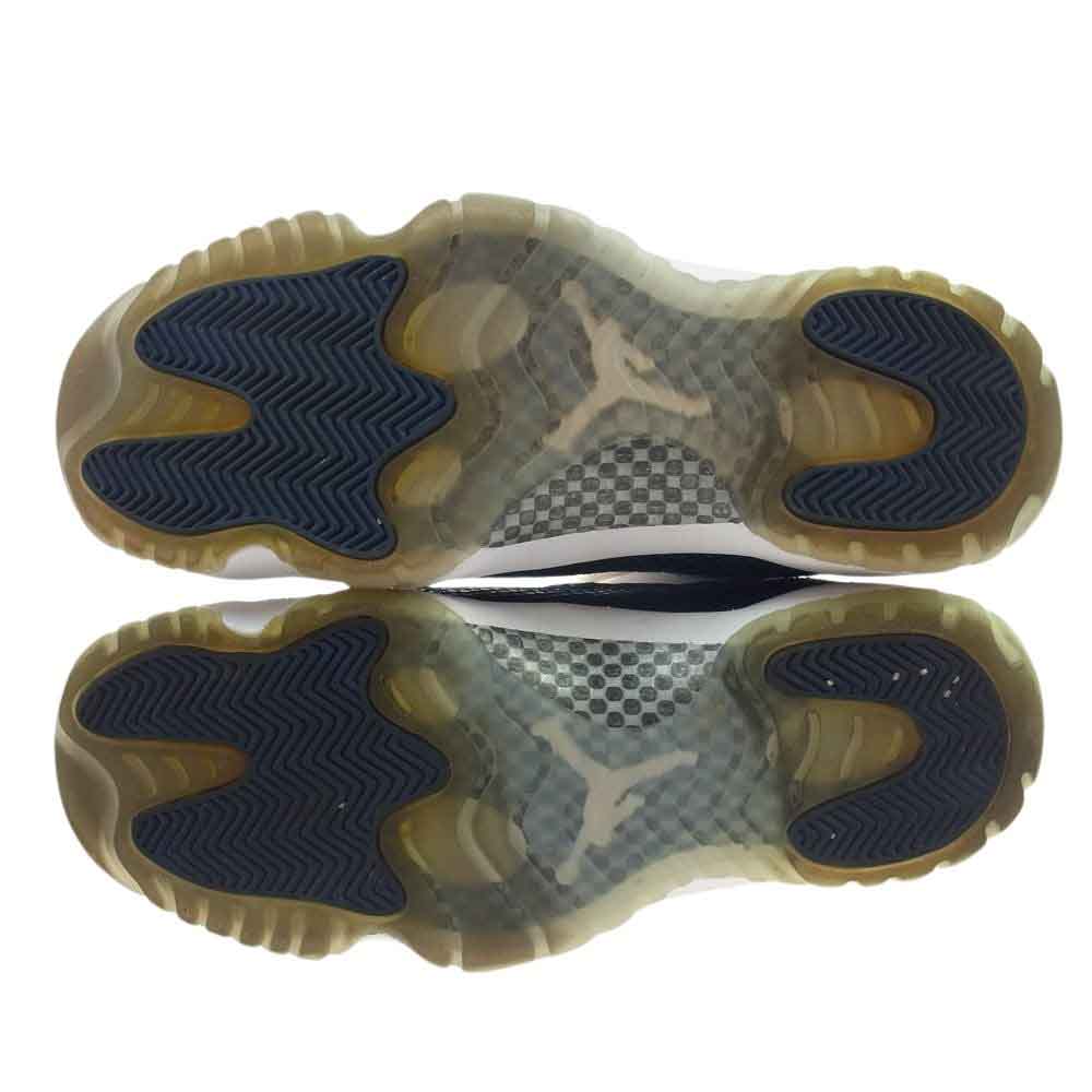 NIKE ナイキ CD6846-102  AIR JORDAN 11 RETRO LOW LE  エア ジョーダン 11 レトロ ロー ローカットスニーカー ネイビー系 ホワイト系 28【中古】