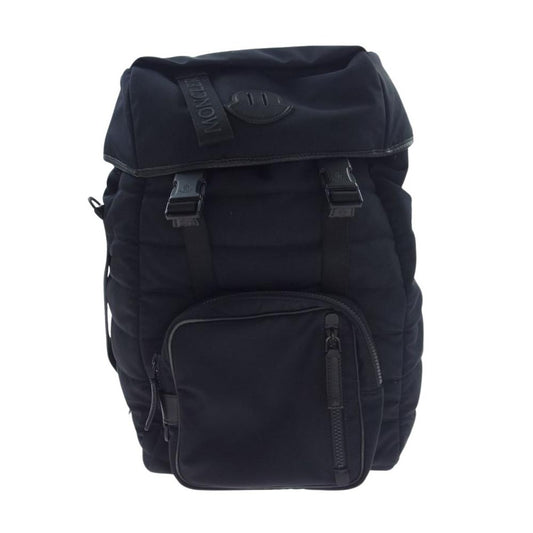 MONCLER モンクレール D209A0062900 CHUTE BACKPACK シュート バックパック トリコロールロゴ リュック ブラック系【中古】