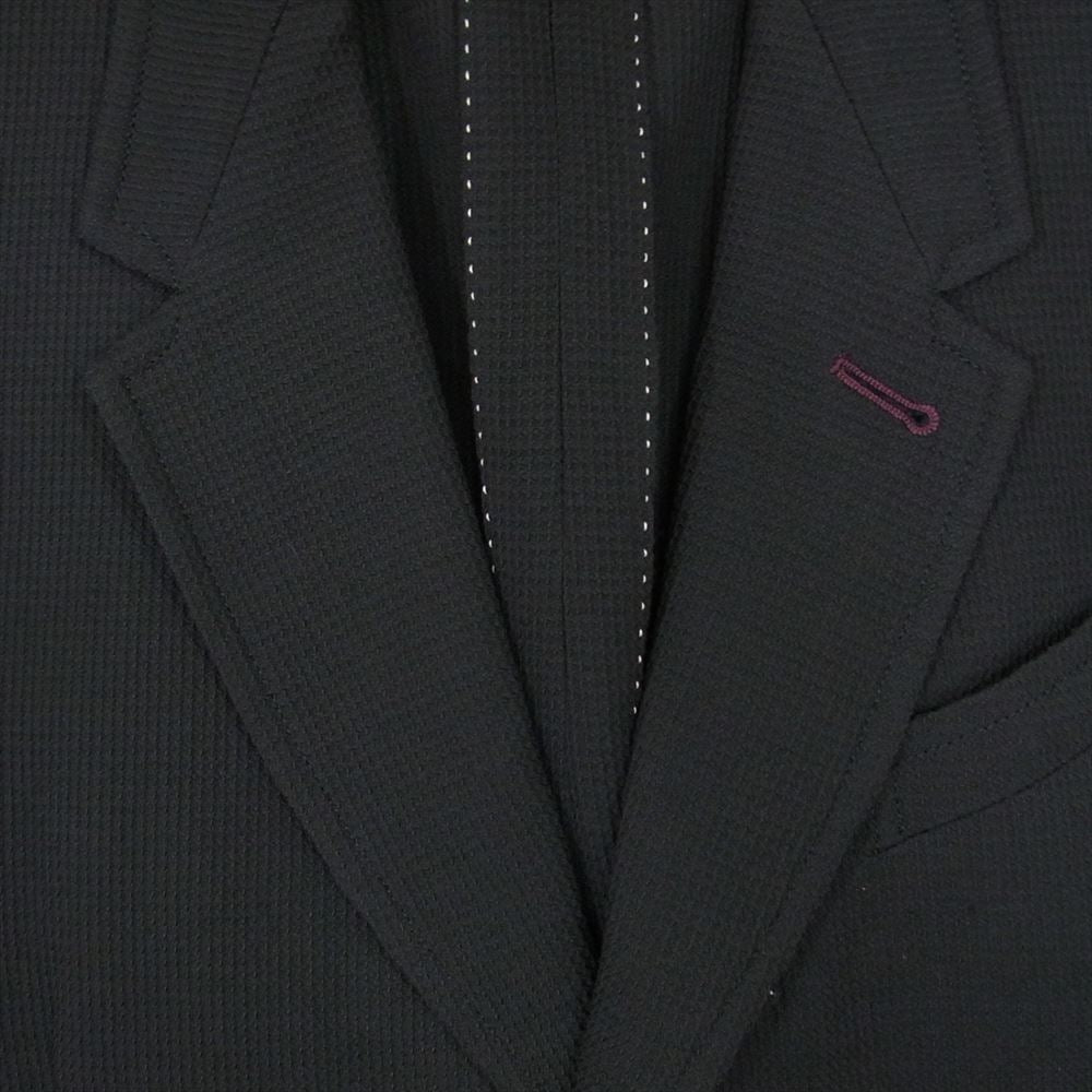 Paul Smith ポール・スミス PC-SL-86109 COLLECTION ワッフル サーマル ウール チェック 2B テーラードジャケット ブラック系 L【中古】