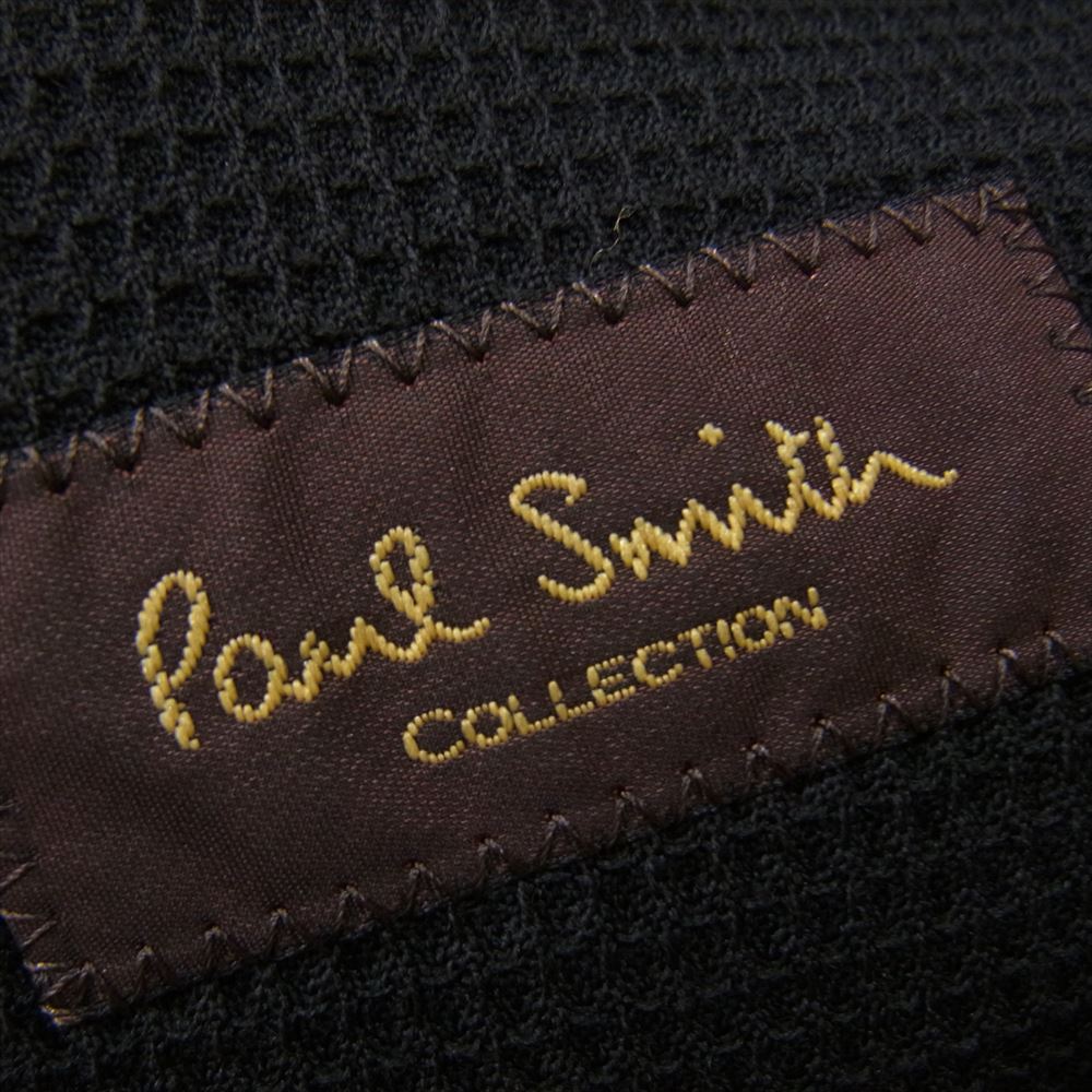 Paul Smith ポール・スミス PC-SL-86109 COLLECTION ワッフル サーマル ウール チェック 2B テーラードジャケット ブラック系 L【中古】
