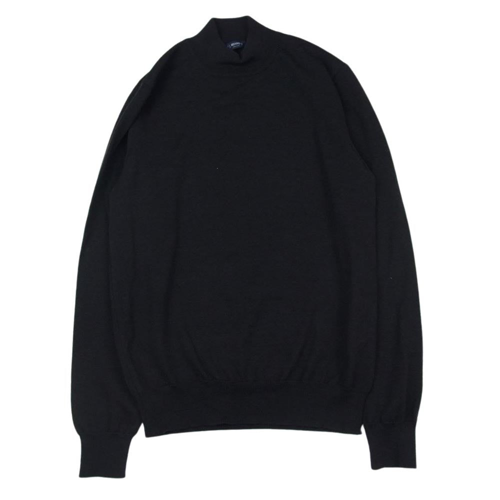 BEAMS ビームス 21AW 21-15-0642-872 F ビームスエフ イタリア製  21ゲージ モックネック ハイネック ニット プルオーバー ブラウン ブラウン系 46【中古】