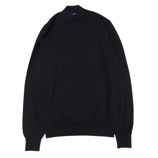 BEAMS ビームス 21AW 21-15-0642-872 F ビームスエフ イタリア製  21ゲージ モックネック ハイネック ニット プルオーバー ブラウン ブラウン系 46【中古】