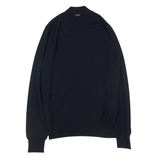 BEAMS ビームス 21AW 21-15-0642-872 F ビームスエフ イタリア製  21ゲージ モックネック ハイネック ニット プルオーバー ブラック系 46【中古】