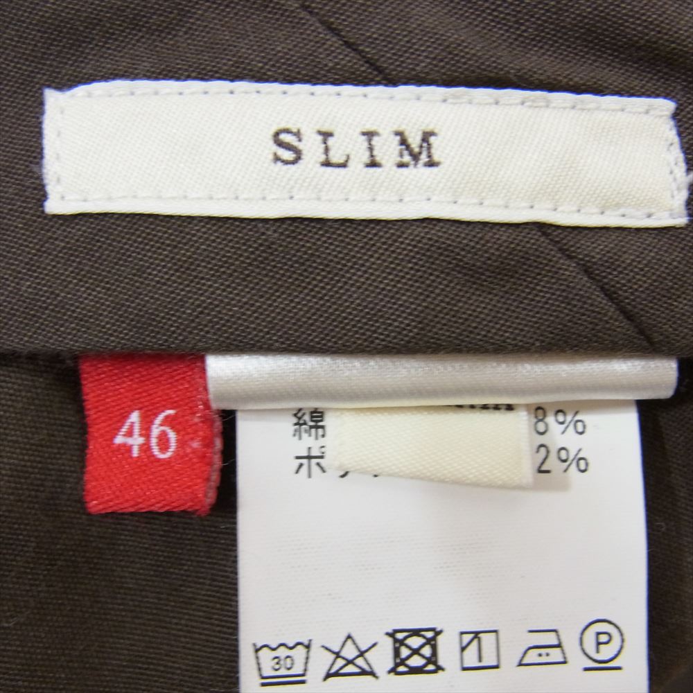 GTA ジーティーアー コットン スリム スラックス パンツ ベージュ ベージュ系 46【中古】