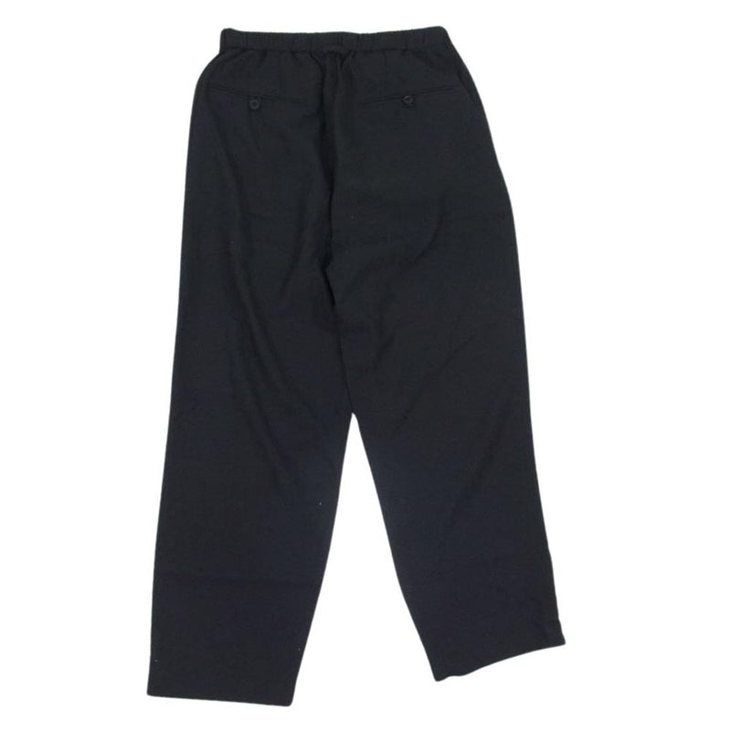 スティーヴンアラン 23SS 8114-177-0969 RCP 1PLEATED SLACKS EASY 1プリーツ イージー スラックスパンツ トラウザーズ ブラック系 S【中古】