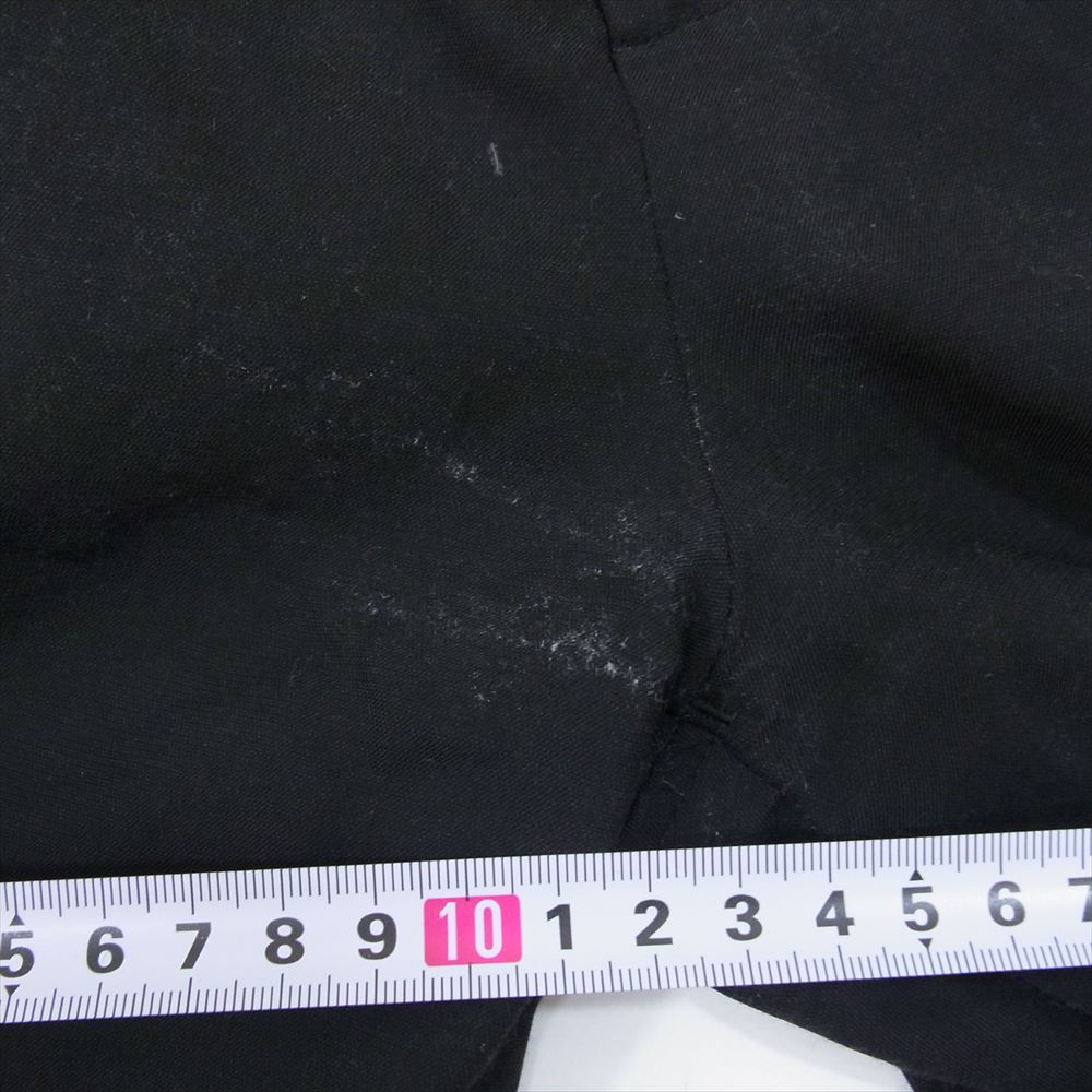 スティーヴンアラン 23SS 8114-177-0969 RCP 1PLEATED SLACKS EASY 1プリーツ イージー スラックスパンツ トラウザーズ ブラック系 S【中古】