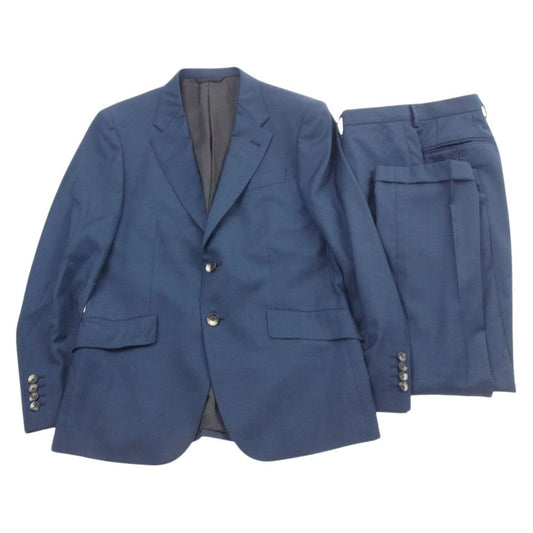 Paul Smith ポール・スミス PC-ST-45365 COLLECTION DORMEUIL EXEL ウール バーズアイ 2B セットアップ スーツ ネイビー系 M【中古】
