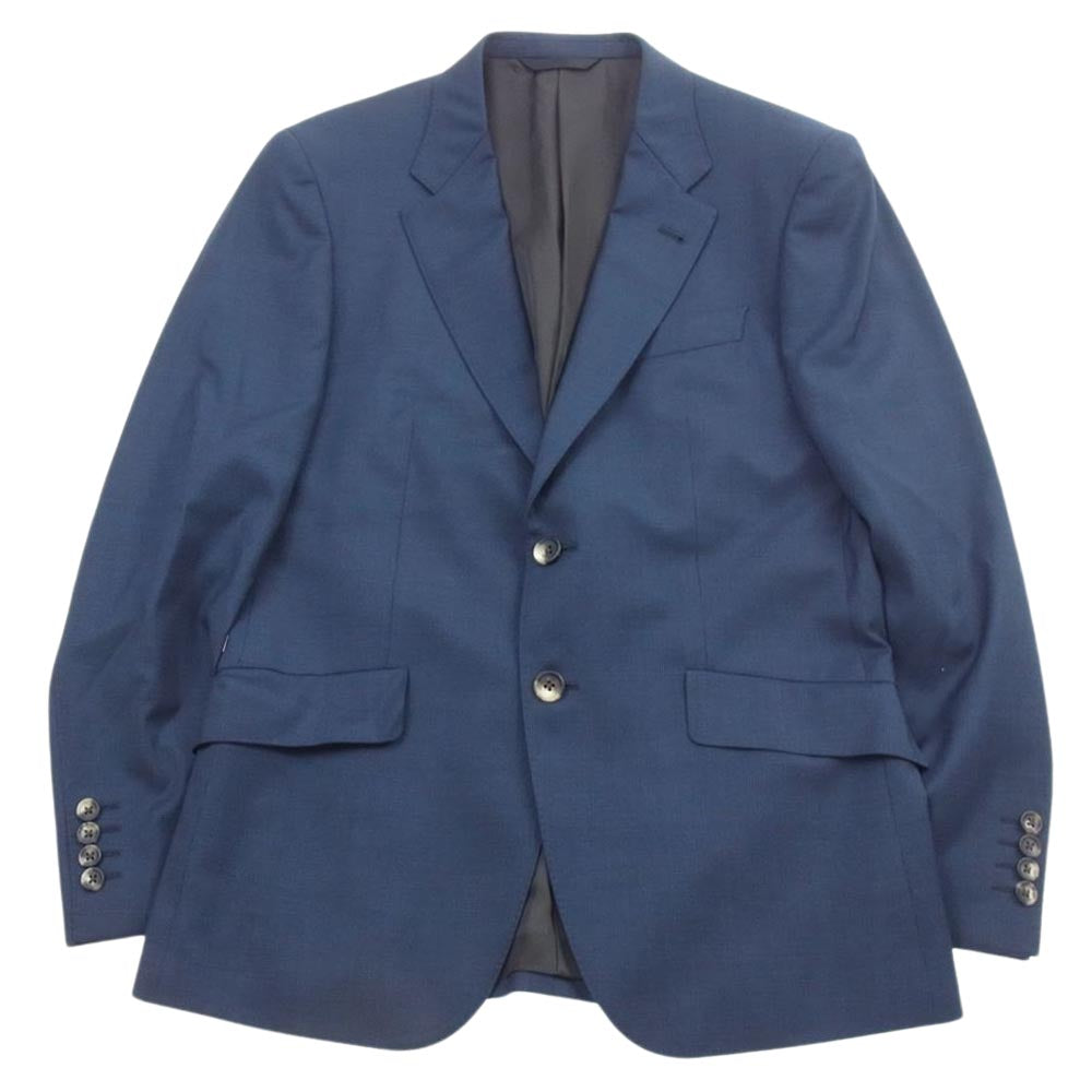Paul Smith ポール・スミス PC-ST-45365 COLLECTION DORMEUIL EXEL ウール バーズアイ 2B セットアップ スーツ ネイビー系 M【中古】