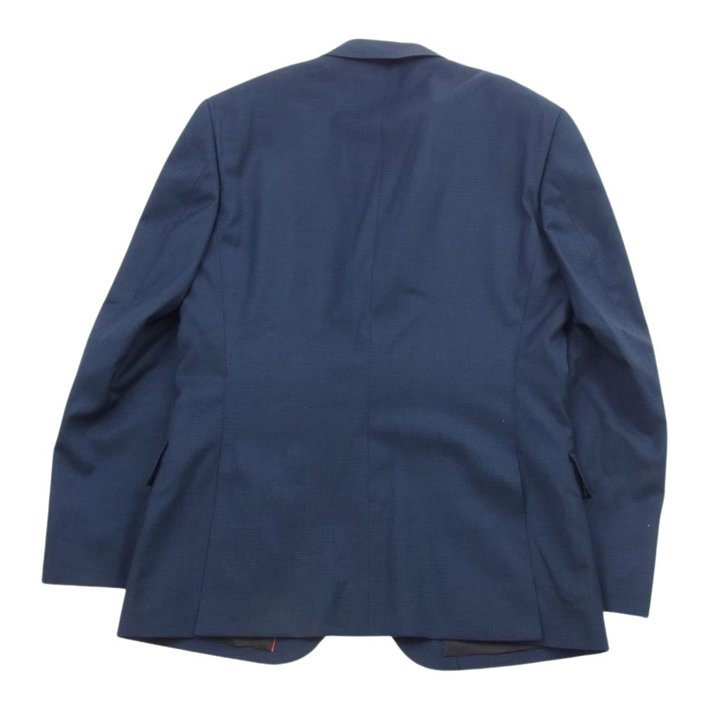 Paul Smith ポール・スミス PC-ST-45365 COLLECTION DORMEUIL EXEL ウール バーズアイ 2B セットアップ スーツ ネイビー系 M【中古】