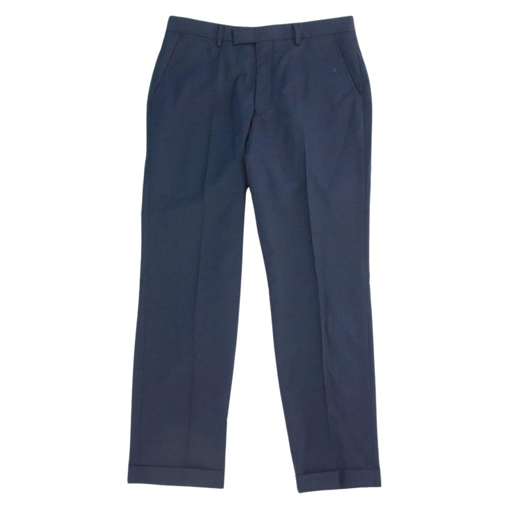 Paul Smith ポール・スミス PC-ST-45365 COLLECTION DORMEUIL EXEL ウール バーズアイ 2B セットアップ スーツ ネイビー系 M【中古】