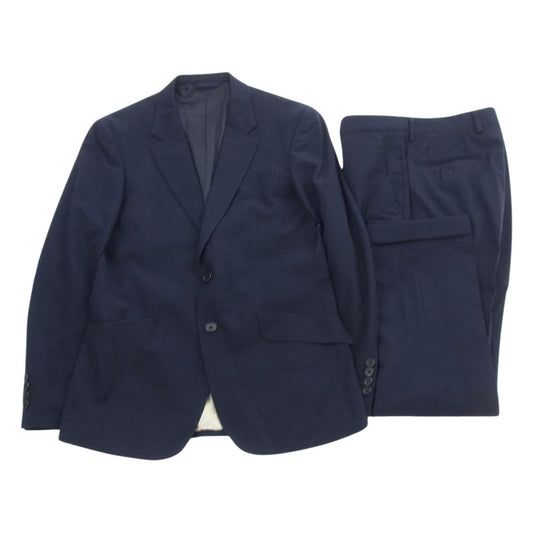 Paul Smith ポール・スミス PC-J-45358 COLLECTION estrato ウール 織柄 2B セットアップ スーツ ネイビー系 M【中古】
