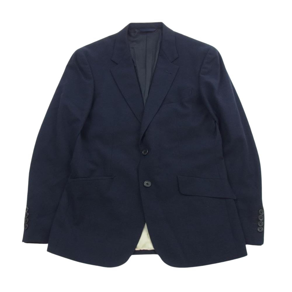 Paul Smith ポール・スミス PC-J-45358 COLLECTION estrato ウール 織柄 2B セットアップ スーツ ネイビー系 M【中古】