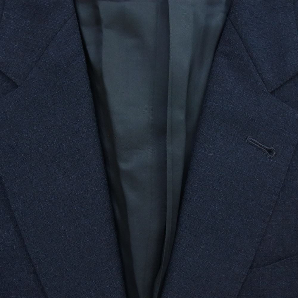 Paul Smith ポール・スミス PC-J-45358 COLLECTION estrato ウール 織柄 2B セットアップ スーツ ネイビー系 M【中古】