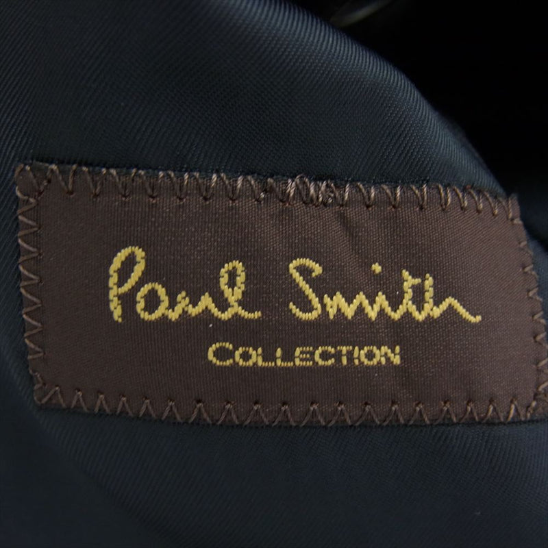 Paul Smith ポール・スミス PC-J-45358 COLLECTION estrato ウール 織柄 2B セットアップ スーツ ネイビー系 M【中古】