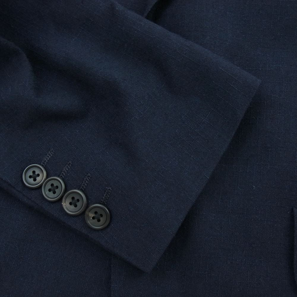 Paul Smith ポール・スミス PC-J-45358 COLLECTION estrato ウール 織柄 2B セットアップ スーツ ネイビー系 M【中古】