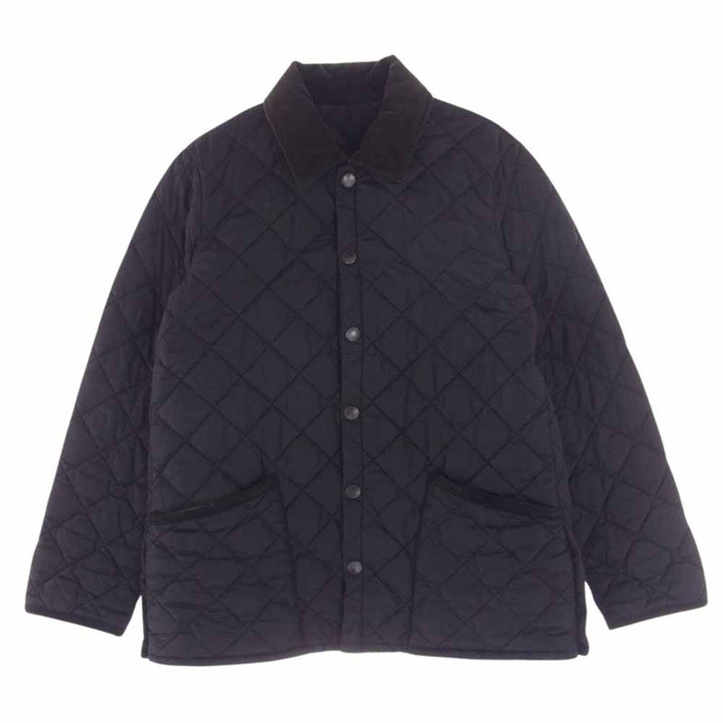 Barbour バブアー LIDDESDALE キルト ジャケット ブラック系 38【中古】