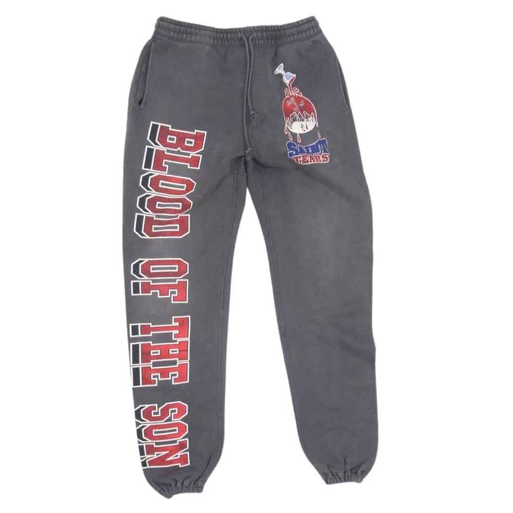 SAINT MICHAEL セントマイケル 22AW SM-A22-0000-053 × Denim Tears デニムティアーズ SAINT Mxxxxxx セントティアーズ H DT SWT PNT HOLY GRAIL スウェット パンツ グレー系 S【中古】